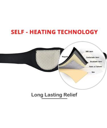 Self-Heating Neck Warmer for Pain Relief - Adjustable Tourmaline & Magnetic Collar | International Shipping - Buy Online on GoSupps.com
