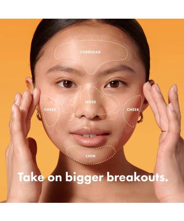 Mighty Patch Face XL Hydrocolloid Mask for Acne - 5 Large Pimple Patches - Vegan & Cruelty-Free - Buy Online on GoSupps.com