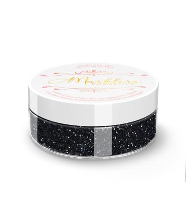 MARBLERS Cosmetic Grade Fine Twinkle Glitter Black Knight 0.18oz (5g) | Non-Toxic | Vegan | Cruelty-Free | Eyeshadow Nail Polish Nail Art | Festival Rave & Party Makeup | Body & Face Fine Glitter 5g Black Black Knight - Buy Online on GoSupps.com