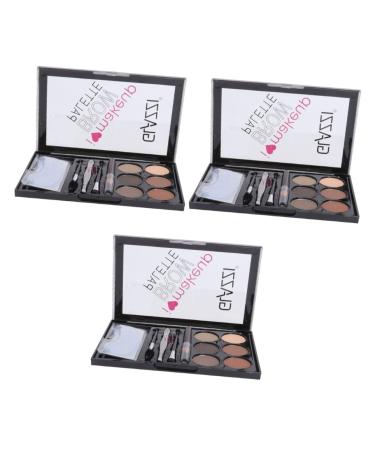 FOMIYES 3 Sets Eyebrow Powder Set Waterproof Eyebrow Makeup Flash Suit Eyebrow Cosmetic Tool Eyebrow Pencil