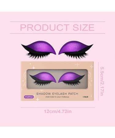 Autocollants pour fard paupi res cils | Autocollants r utilisables pour femmes Imperm able l'eau pour festivals voyages mariages cosplay f tes sc ne Halloween lilas - Buy Online on GoSupps.com