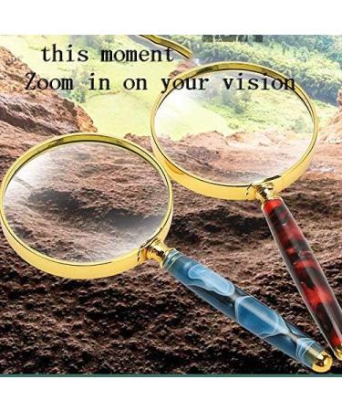 Magnifiers for Craft Work Reading Magnifier HD Portable Magnifying Glass 10 Times a Magnifying Glass to Read Old Children observed a Magnifying Glass Vision - Buy Online on GoSupps.com
