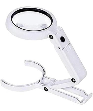 Portable Magnifier Multi-Purpose Times 11 Times Eight LED Lights Handheld Bracket Desktop Reading Maintenance Magnifier Full of Stars