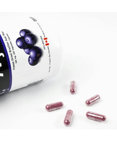 Brazil Acai MAX 500mg 200 Vcaps - Buy Online on GoSupps.com