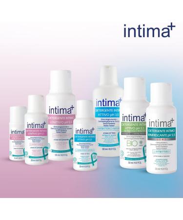  Intima+ Intima+ | Active underwear cleanser pH 3.5 with natural antibacterial thyme-based 4 x 250 ml - Buy Online on GoSupps.com