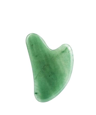 Ina Beauty Large Gua Sha Heart Natural Jade Stone for Face to Lift, Decrease Puffiness and Tighten