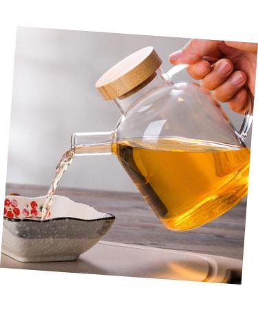 ABOOFAN Glass Containers with Lids Oil and Vinegar Bottles Terrarium Glass Container with Lid Grease Container for Kitchen Oiler Oil Dispenser Bottle Ceramics High Borosilicate - Buy Online on GoSupps.com