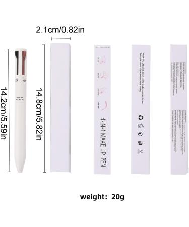 4 in 1 Eyebrow Contour Pen | Waterproof Multi-Functional Brow Pen Contour Pen Smooth to Glide and Compact for Travel Comes with Eyeliner Brow Lipliner and Highlighter Hersil White - Buy Online on GoSupps.com