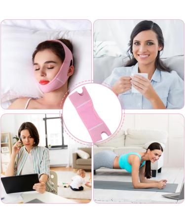 Airfish V Line Lifting Mask Double Chin Reducer with Chin Strap for Women Double Chin Eliminator Face Lift Chin Mask Lift Prevent Sagging V Shaped Slimmer (Pink) - Buy Online on GoSupps.com