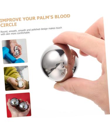 Healeved Stainless Steel Baoding Balls - Chinese Hand Exercise & Relaxation Fitness Balls for Health and Wellbeing - Buy Online on GoSupps.com