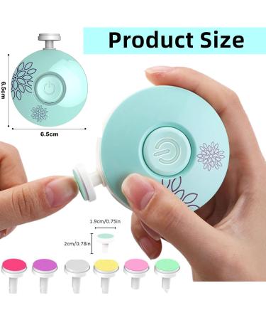 Electric Children Nail File - Safe 6-in-1 Nail Cutter for Babies & Toddlers | Interchangeable Grinding Heads | Healthy & Gentle Care - Buy Online on GoSupps.com