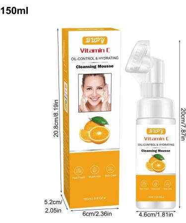  bellv Foaming facial cleanser with vitamin C powerful and brightening facial cleanser - Facial cleanser for most skin types - Facial cleanser for women - Buy Online on GoSupps.com