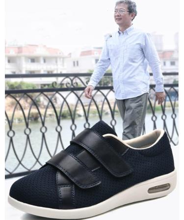 KXSM Diabetic Edema Shoes: Orthopedic Widening Adjustable Footwear for Arthritis & Swollen Feet | Elderly Walking Shoes for Indoor/Outdoor Activities - Blue | Size 38 - Buy Online on GoSupps.com