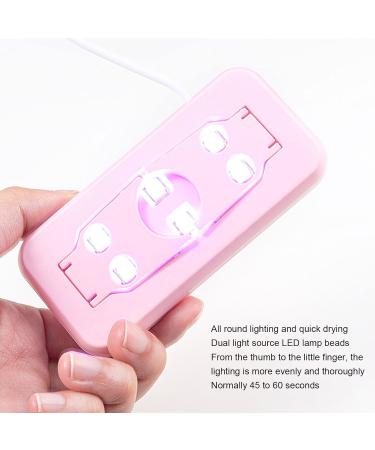3Pcs Mini Nail Dryer Professional Nail Light Curing Gel LED Dryer Mouse Shape LED Nail Lamp Portable Nail Lamp Gel Polish Light for Nail Salon Home Travel (Roseate) - Buy Online on GoSupps.com