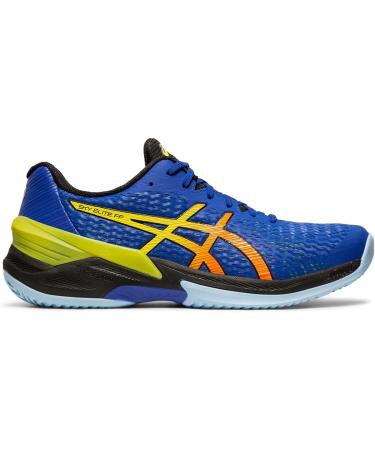 ASICS Men's Sky Elite FlyteFoam Volleyball Shoe - 6, Blue/Sour Yuzu - Buy Online on GoSupps.com