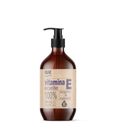 Vitamin E Oil 250 ml - Natural - Antioxidant and Anti-Aging for Face Skin Hair and Nails