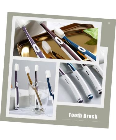 4Pcs Nano Toothbrush Set - Portable Extra Soft Manual Toothbrushes for Sensitive Care - Ideal for Adults | International Shipping Available - Buy Online on GoSupps.com