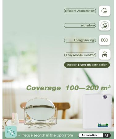 MXMOONENANT Aroma Diffuser - Waterless Essential Oil Diffuser for Large Rooms | 300ml Capacity App Control Timer | Perfect for Hotels & Home - Buy Online on GoSupps.com