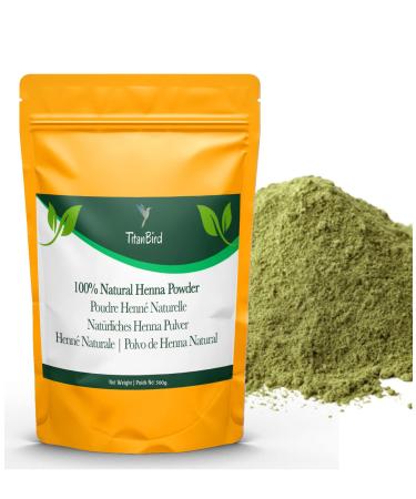 Titanbird 500g Henna Powder, Natural - Pretty Copper Red Highlight - Hair Coloring - Origin: Atlas Mountains - 100% Natural, Pure and Without Additives, Superior Quality Fine Powder