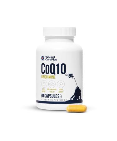 Wound Care Plus CoQ10 Supplement Ubiquinone Antioxidant for Cellular Energy & Heart Health Supports Vitality & Healthy Aging 30 Capsules Non-GMO, Gluten-Free, Keto Friendly