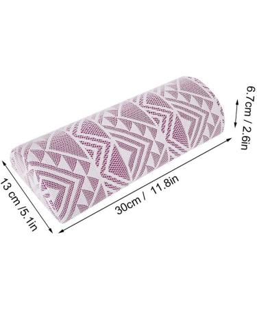 Not Deformed For A Long Time Nail Art Pad Soft Nail Art Hand Pillow for Home Beauty Salon(Purple geometry) - Buy Online on GoSupps.com