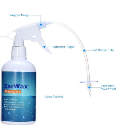 Ear Wax Removal Kit - Ear Irrigation Cleaning System for Adults & Kids | Easy Ear Care & Cleaning Tools - Buy Online on GoSupps.com