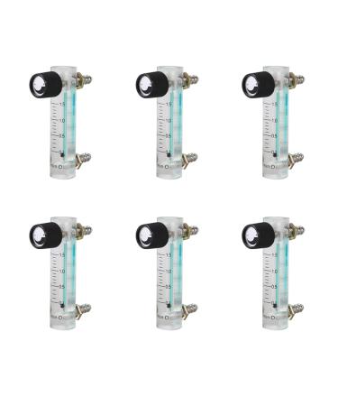Kikolufy 6X 0.1-1.5LPM 1.5L Oxygen Flow Meter Flowmeter with Control Valve for Oxygen Air Gas