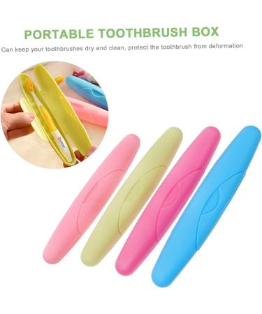 Charming 4-Piece Portable Toothbrush Set | Travel-Friendly Storage & Protection Accessories - Buy Online on GoSupps.com