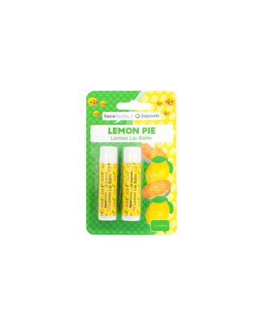 Face Facts Joy Pixels Lemon Scented Lip Balms | Lemon Pie | 2 x 4.25g Lip Balms | Vegan