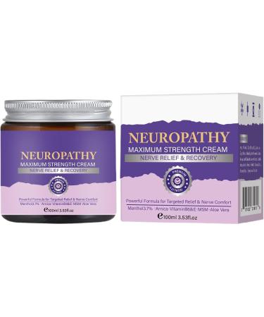 Neuropathy Maximum Strength Cream 238g Body Lotion for Feet and Hands Nourishing Skin Butter Moisturizing Balm for Women and Men 100ml 1Pcs