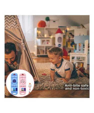 Baby Silicone Teething Toy - Remote Control Footy & Teething Ring for 0-12 Months | Safe & Fun Toys - Buy Online on GoSupps.com