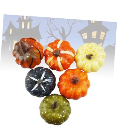 ABOOFAN 18 Pcs Statue Decor Flash Suit Artificial Mini Pumpkins Halloween Decor Painted Pumpkins Cat Jack o Lantern Pumkin Figure Pumpkin Decor Miniture Decoration Fake Fruit Set - Buy Online on GoSupps.com