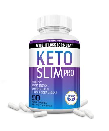 Keto Diet Pills for Fat Burners - Exogenous Ketones Supplement with ACV - Utilize Fat for Energy with Ketosis Boost Energy & Focus Manage, Cravings, Metabolism Support Keto Burn Diet Pills 90 Count (Pack of 1)