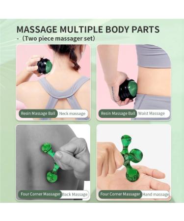 Massage Ball & Fascia Ball - Self-Massage & Trigger Point Therapy for Back & Neck Pain Relief | Acupressure Massager - Buy Online on GoSupps.com