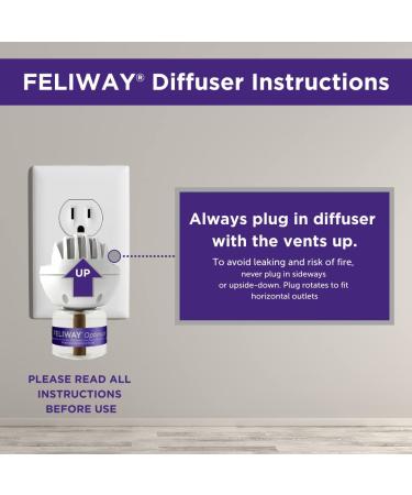 FELIWAY Optimum Cat Calming Pheromone Diffuser Starter Kit - 30 Day Supply (48 mL) - Buy Online on GoSupps.com