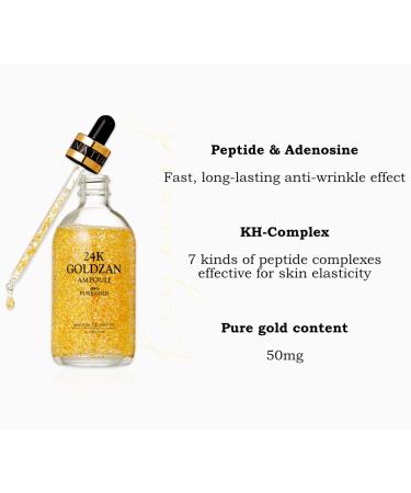 24k Goldzan Ampoule 100ml - 50mg Pure Gold Infusion for Radiant Skin | International Shipping Available - Buy Online on GoSupps.com