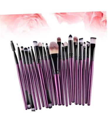 Angoily 20pc Professional Makeup Brush Set | Soft Eye & Face Brushes for Women | Best Beauty Tools for Flawless Makeup - Buy Online on GoSupps.com