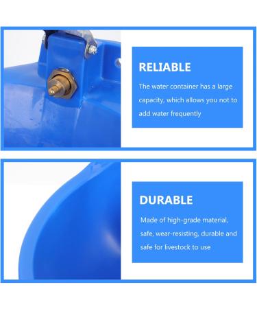 Mipcase Cow Drinking Bowl Stainless Sink Goat Feeder Blue Accessories Farm Feeding Water Bowl Automatic Dog Waterer Horse - Buy Online on GoSupps.com