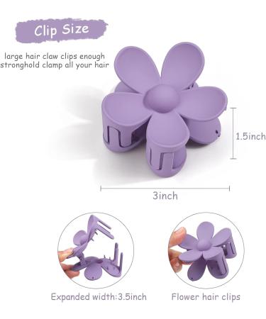 MiDoDo Hawaiian Flower Hair Clips for Women 4 Pack Flower Hair Claw Clips Plumeria Claw Clips for Thin Hair Large Claw Clips for Thick Hair Beach Tropical Hair Accessories for Girls Blue Pink - Buy Online on GoSupps.com