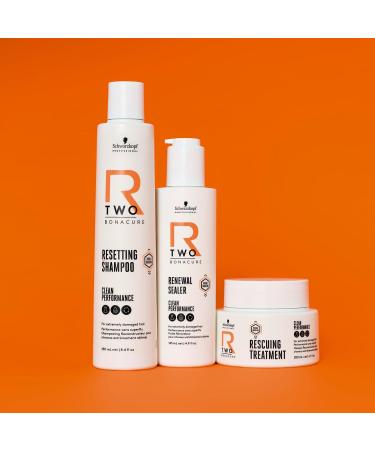 Schwarzkopf Professional Bonacure R-TWO Resetting Shampoo Damaged and Bleached Hair Double Bonding Technology Balances pH Level Purifying Vegan Formula Without Silicones and Sulfates 250 ml - Buy Online on GoSupps.com
