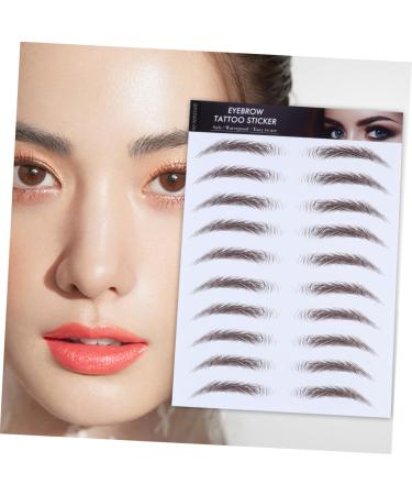 FOMIYES 12 Pcs Eyebrow Stickers Waterproof Stickers Waterproof Eyebrow Transfers Eyebrow Tool Mold Make up - Buy Online on GoSupps.com