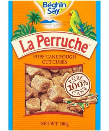 La Perruche Brown Rough Sugar Pieces - 500g Pack of 2 Unrefined Cane Sugar Cubes Sweetener for Beverages Natural Sweetness Premium Quality Sugar - Buy Online on GoSupps.com