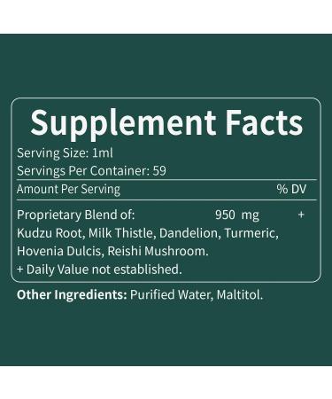 Kudzu Root Drops - Herbal Liver Health Support & Detox Extract - 2oz | International Shipping Available - Buy Online on GoSupps.com