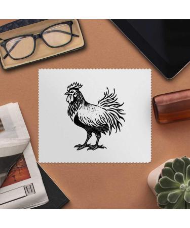 Buy 2 x Farmyard Rooster Microfiber Lens Cleaning Cloths - Perfect for Glasses & Screens | International Shipping Available - Buy Online on GoSupps.com