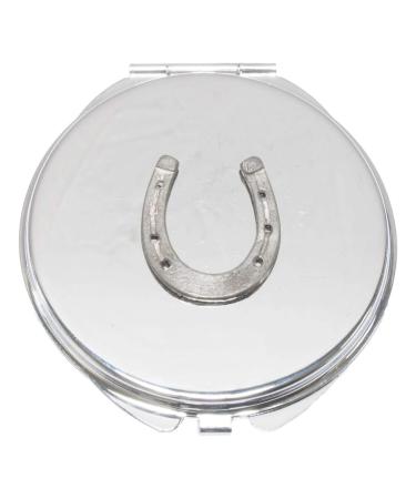 Horse Shoe Compact Mirror Handbag Gift With Free Engraving 190