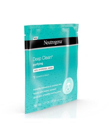 Neutrogena Deep Clean Purify Hydrogel Mask 1oz (12 Pack) - Hydrating Face Mask - Buy Online on GoSupps.com