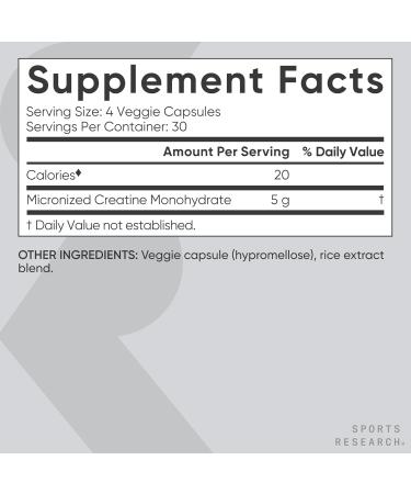 Sports Research Bundle - Creatine Monohydrate Capsules + Triple Strength Omega 3 Fish Oil + Multi Collagen Pills - Buy Online on GoSupps.com