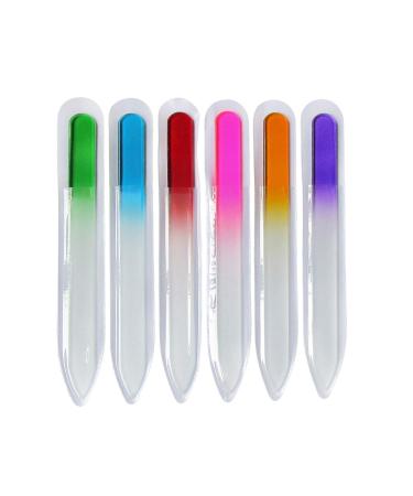Lifextol 6 Colors Glass Nail Files Kit - Nail Art Design and Manicure Set for Salon and Home - Buy Online on GoSupps.com