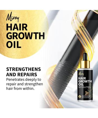 Hair Growth Oil with Rosemary Essential Oil - Rosemary Oil for Hair Growth - Treats Dry Damaged Hair - For Men & Women Promotes Thicker Fuller Hair - 100ml - Made in the UK - Ready to use. - Buy Online on GoSupps.com