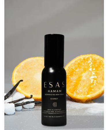 ESAS Hamam Organic Deodorant Body Spray 3.4 oz (Kismet)